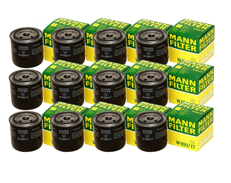 Juego de 12 filtros de aceite de motor Mann para Chrysler Dodge Ford Jeep Mitsubishi Volvo Foto 1 de 1