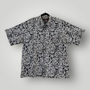 Tori Richard Shirt Mens 2XL XXL Hawaiian Floral Aloha Cotton Lawn Short Sleeve