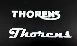 Logo Emblem 4mm for Thorens Turntable Plinth - Decorative Enhancement - Foto 1 di 6