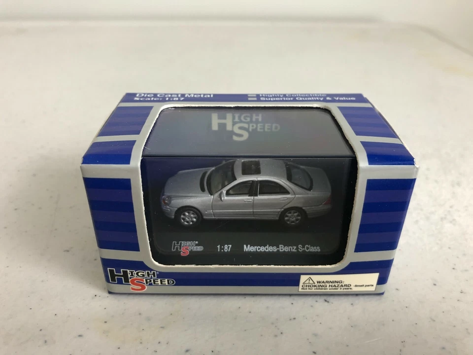 1:87 HO Scale Mercedes-Benz S-Class (Silver) - with display NIB - Image 1 of 1