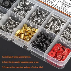 360 Pieces Computer Standoffs Screws Assortment Kit for Hard Drive Computer - Picture 1 of 4