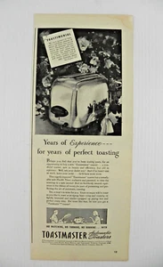 Toastmaster 1946 Print Ad ~ Classic Automatic Toaster Ad - Picture 1 of 7