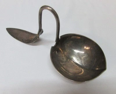 Ladle Gorham Sterling Soup Punch Gravy Tureen Bent Lrg 1800s American Raro Assinado - Imagem 1 de 4