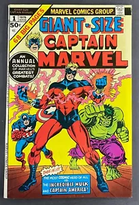 Capitana Marvel (1974) #1 en muy buen estado- (7,5) Increíble Hulk Capitán América - Imagen 1 de 2