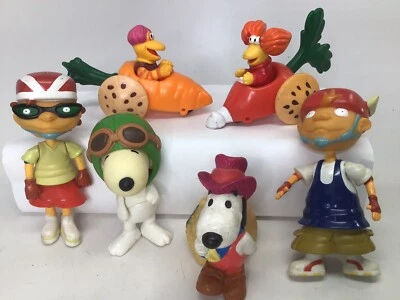 6 Figuren 2002 PMI Snoopy 2001 Viacom Rugrats 1988 Henson Fraggle Rock Cars (31 - Bild 1 von 4