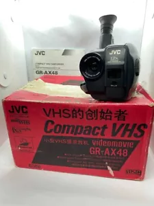 Camcorder JVC GR- AX 48E Compact VHS Camera + box + manual RARE 1990s TESTED - Picture 1 of 24