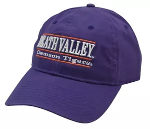 Clemson Tigers Death Valley The Game NCAA 3 Bar Team Name Logo Hat - Picture 1 of 6