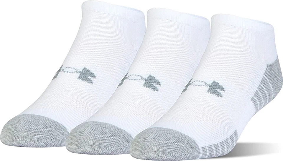 Under Armour Kids 179003 HeatGear tech No Show упаковка 3 шт. белые размер 13,5K-4Y - Изображение 1 из 3