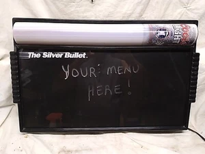 Coors Light The Silver Bullet Advertising Lighted Dry Erase Menu Board Sign 1995 - Picture 1 of 11