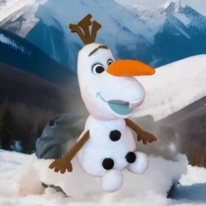 Disney Frozen Olaf Snowman Plush 14 Inch Stuffed Animal Toy Snowflake Print - Picture 1 of 9