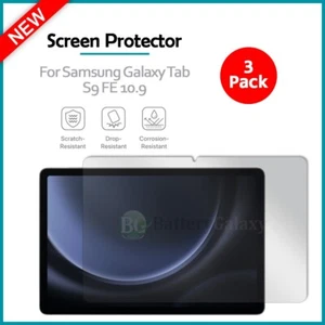 3-Pack LCD Ultra Clear HD Screen Protector for Samsung Galaxy Tab S9 FE 10.9 - Picture 1 of 4
