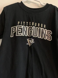 Pittsburgh Penguins T-Shirt - Kinder Large - Schwarz - Reebok - Kurzarm - Bild 1 von 3