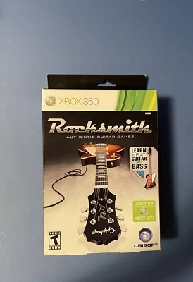 NEW Sealed Rocksmith Authentic Guitar Games With Real Tone Cable XBOX 360 - Read - Image 1 of 4