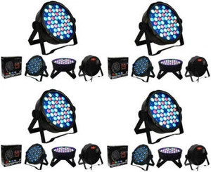 4 MR DJ MEGA354 Slim Disco DJ Party Club Stage Show Lighting Flat Par Wash - Picture 1 of 10
