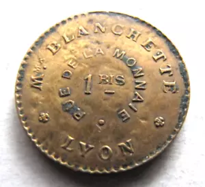 Frankreich - Bordellmarke "Mme. Blanchette....Lyon". Seltene Art. - Bild 1 von 2