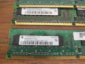 (3) 512MB DDR2 PC2-4200U RAM Memory HYS64T64000HU-3.7-A Infineon - Picture 1 of 2