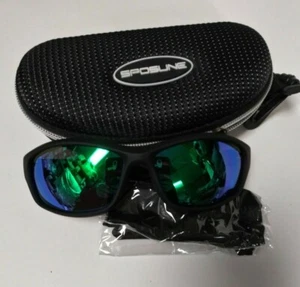Spsline Sport Sunglasses Black Frame & GreenLens - Picture 1 of 2