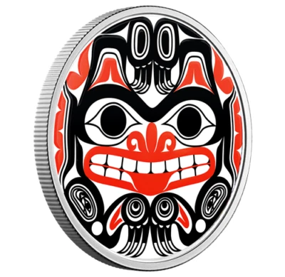 HAIDA Grizzly Bear Xhuwaji BILL REID 2020 CANADA 1oz .9999 Silver Proof $20 Coin - Image 1 of 4