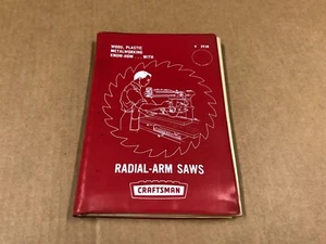 Vintage 1969 Sears Craftsman Radial Arm Saws Manual - 2938 - Picture 1 of 5