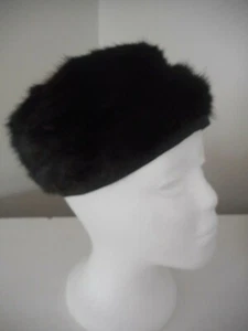Vintage Brown Fur Pillbox hat  - Picture 1 of 6