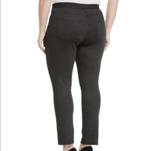 New Neiman Marcus Skinny Knit Pant Size 3X Dark Gray Stretch - Picture 1 of 6