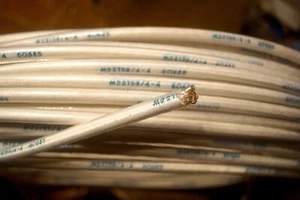25X feet, new Aircraft silver-plated Copper Electrical Wire M22759/4-4. MIL-SPEC - Bild 1 von 4