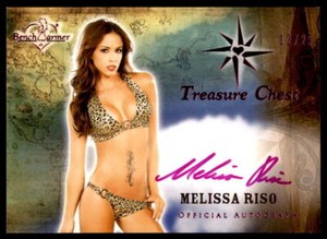 Melissa Riso 2014 Bench Warmer Treasure Chest Autograph Auto Pink 12/25
