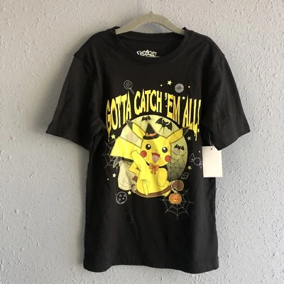 Pikachu Pokemon Halloween Short Sleeve Graphic T-Shirt YOUTH Boys Size XL - Image 1 of 3