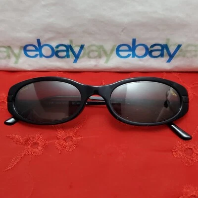 Óculos de sol oval unissex Revo 2508 301/K3 preto brilhante 51□18 135 "somente armações" - Imagem 1 de 4