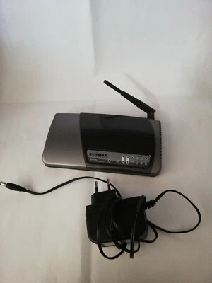 ROUTER WI-FI EDIMAX COMPLETO DI ALIMENTATORE USATO FUNZIONANTE - Immagine 1 di 3