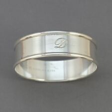 Vintage Gorham Sterling Silver Napkin Ring "D" initial engraving