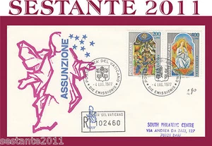 VATICANO FDC VENETIA RACCOMANDATA 1977 ASSUNZIONE DI MARIA IN CIELO (154) - Picture 1 of 1