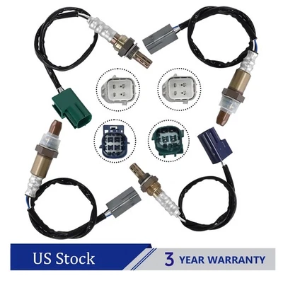Sensor de oxígeno O2 ascendente+descendente 4 piezas para Nissan Pathfinder 2011 2012 4,0 L V6 EE. UU. Foto 1 de 4