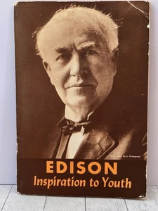 Edison Inspiration to Youth by Palmer PBK 1962 Vintage Thomas Edison Biography - Picture 1 of 6