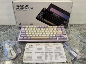 ATTACK SHARK X75 Full Aluminum Mechanical Keyboard VIA Wireless Gasket RGB - Picture 1 of 7
