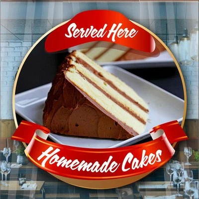 ARTISIGN CRAFTS Homemade Cakes Takeaway Window Van Cafe Shop Restaurant Sticker Sign Decal