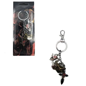 TOTENKOPF FLAMMENMASKE & KREUZ Bleichmittel 1 Zoll 4 Stk. Schlüsselanhänger Set (Anime KeyChain) - Bild 1 von 3