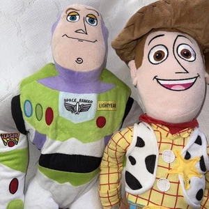 Disney/Pixar Toy Story Woody 24" &Buzz Lightyear 26" Plushes Jay Franco&Sons '20 - Picture 1 of 5