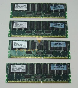 HP 202171-B21 Compaq 2048MB Server Memory Kit PC1600 (4X512) zy - Picture 1 of 5