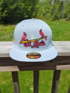 New Era St. Louis Cardinals 2011 World Series Patch Tie Dye UV 59FIFTY Hat 7 1/2 - Picture 1 of 12