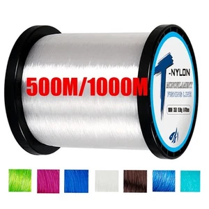 1000M Nylon Fishing Lines Monofilament Fishing Line Speckle Fluorocarbon Coated - Picture 1 of 24