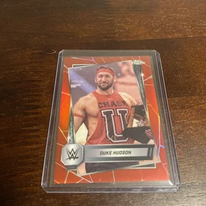 2025 Topps Chrome WWE Duke Hudson Red Refractor 5/5 - Picture 1 of 2