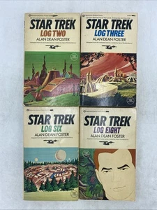 Star Trek TOS Ballantine Books, Alan Dean Foster, 1970s Log Books: 2, 3, 6, 8 - Picture 1 of 22