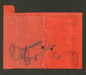 VINTAGE 1920s SIMPLON RAILWAY SWITZERLAND - SWISS TRAIN TICKET - Foto 1 di 2
