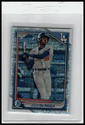 2024 Bowman #BCP-12 Josue De Paula Chrome Prospects Mojo Refractors - Image 1 of 2