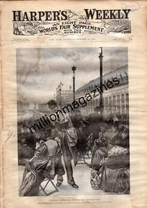 1893 Harpers Weekly October 28 - Columbian Fair Exhibits - Picture 1 of 1