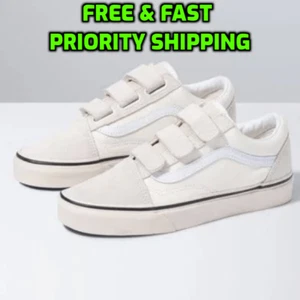 VANS Old Skool V Pro Sneaker (Damen), Größe 10, beige/Marshmallow, klassisch neu mit Etikett - Bild 1 von 11