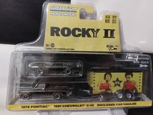 Greenlight 1/64 🇨🇵 Pontiac Firebird Rocky 2 vs Apollo creed série hitch & tow - Imagen 1 de 8