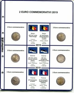 Fogli per 2 euro commemorativi 2004-2020 - ditta MASTERPHIL - Imagen 1 de 2