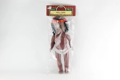 Muñeca artesanal nativa americana Darice 11 1/2" piel oscura 1299-63 nueva stock antiguo Foto 1 de 4